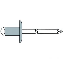 Blindniete Alu/Stahl Grosskopf 5 x 20 k 14 250 Stk - Gesipa