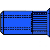 Blindnietmuttern Stahl-gerändelt Kleinkopf m 5 x 7 x 12,5 500 Stk - Gesipa