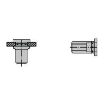 Dado per rivetto cieco PolyGrip gambo per rivetto dxl 11x20mm M8 alluminio testa a bottone (Per 100)