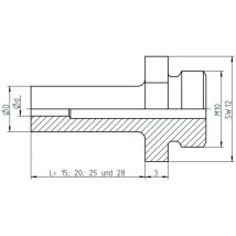Gesipa - Pièce De Rechange Embout Buccal 22 À L'Extérieur Av Sl 25