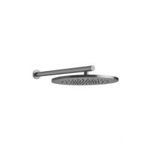 Gessi - 316 Antikalk-Kopfbrause D355 mm, mit Gelenk und Wandarm 450