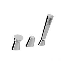 Gessi - cono Dreiloch-Wannenrandbatterie, für Wanneneinlauf mit