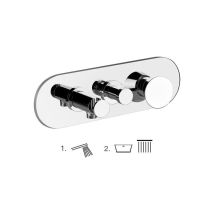 Gessi - cono Fertigmontageset für Brause-Einhebelmischer, 2-Wege