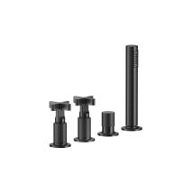 Inciso+ 2-kreuz-griff-4-loch-wannenrand-armatur, Separater - Gessi