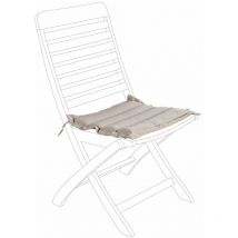 Gestepptes Sitzkissen Nur Für Außen- Und Gartenstühle, Wasserabweisend -beige / Kit Mit 2 Stück