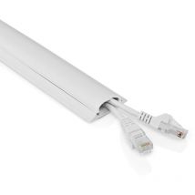 Gestion Des Câbles Conduit 1 Pièces Épaisseur Maximale Du Câble: 16 Mm Pvc Blanc Nedis Cmdt4516wt500