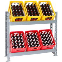 Proregal-regale Günstig Kaufen - tagère caisses à boissons tegernsee xl HxLxP 100x110x30cm jusqu'à 6 boîtes Gris Porte-caisses, support bouteilles,