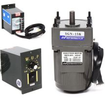 Getriebemotor Elektromotor Wechselstrom 40w 220v Einphasig Hohe Drehmomente Einstellbarer Mit Drehzahlregler, 1:15(15k), 9u/min