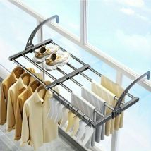 Getrocknete Wäsche Getrocknete Decken Getrocknete Geländer Fensterrahmen Getrocknete Schuhe Innen Außen 50-80/32cm