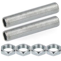 20 mm Gewinde mit Mutter (2 Gewinde und 4 Muttern) verpackt