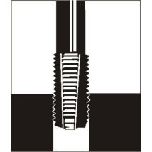 Gewindeeinsatz din 8140 Typ Standard für Gewinde M6 x 1 mm rostfreier Stahl 1,5xD