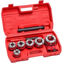 Dema - Gewindeschneidkluppe Schneidkluppe Gewindeschneider Schneideisen Set 9 tlg.