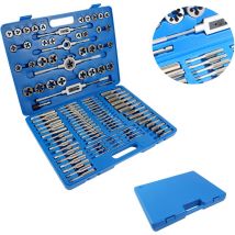 Gewindeschneidsatz 110 tlg zoll/metrisch Gewindeschneider Gewindebohrer unc/unf