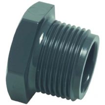 Gewindestopfen pvc-u, 3/4 Zoll ag, 10 bar, grau - Profec