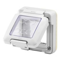 Combi en tapa estanca 2 puestos Sistema IP55 - Gewiss