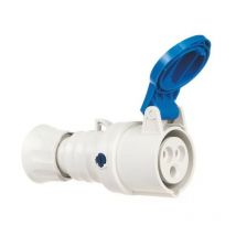 Gewiss - GW62015FH - hp IP44 mobile socket 2P+E 32A 250V 6H - Quick Wiring