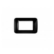 Top system placca 3 moduli colore nero gw22513 - Gewiss