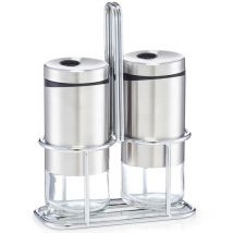 Gewürz aus Glas, Salz und Pfeffer Set, Gewürze.