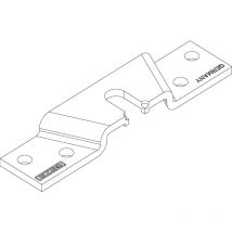 Aufhängeplatte Perlan 140 ohne Befestigungsmaterial - Geze