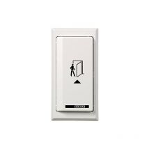 De surface bouton poussoir plastique saillie nirofarbig 114077 - Geze
