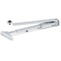 GEZE Feststellgestänge weiß 9016 für Türschließer TS 1500 – max. Türbreite 950 mm – Höhe 40 mm – Breite 55 mm – Länge 335 mm – Gewicht 730 g