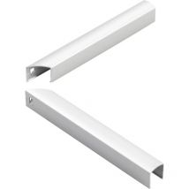 OL90N/OL95 Eckwinkelabdeckung, 140x140 mm, Alu silber eloxiert - Geze