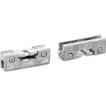 Set Glasklemmplatte 30mm ohne Abdeckung Perlan/Rollan - Geze