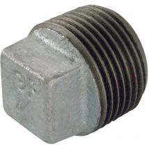 Gf 4in BSPT Male Hollow Plug Galvanised GF291G - GF291-4