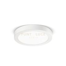 Gea Luce - Gfa762c- Plafoniera Bianca Tonda A Led 3000k 1530lm 18w D.22,5cm