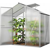 Serra ECO-Star 2 telaio in alluminio 192 x 131 cm, lastre a doppia parete di 6 mm - GFP