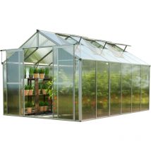 GFP - Serra Topas 6 telaio in alluminio 225 x 384 cm, lastre a doppia parete di 6 mm