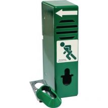Alarme de poignée de porte pivotante 920 000 préparé pour les demi-cylindres laqué vert Base