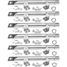 30,5-44,5 cm Brûleur universal adjustable pour FirePlus, Fire Mountain, Charbroil, CosmoGrill, Landmann Triton 2, Proficook, Tepro, pièce détachée