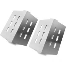 33,7cm Flavorizer Bars 7622 für Weber Genesis e/s 310 320 330 mit Frontbedienknopf (2011-2016), Hitzereflektor Ersatzteile für Weber 65505, Nicht