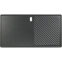 Gftime - 43,5 x 23,5 cm Universal Gusseisen Grillplatte für Landmann Triton 2, Landmann Miton 4, Enders Kansas Pro 4, Enders Boston Black 4, Napoleon