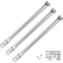 62752 49,5 cm Brûleur en acier inoxydable 304 pour Weber Genesis i 300, E/EP/S-310 320 330 avec bouton de commande frontal (2011-2016) , Ne convient