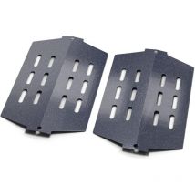 33,7cm 7622 Flavorizer Barres pour Weber Genesis 300 e/ep/s 310 320 330 avec bouton avant (2011-2016), déflecteur de chaleur en acier porcelain pièce