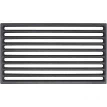 Grille de cheminée en fonte massive 16 x 28 cm, Grille à cendres pour de nombreux poêles, Grille de poêle en fonte 1 pièce - Gftime