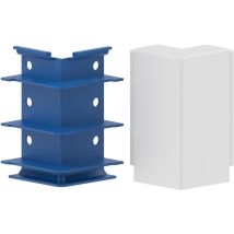 Ggk - Angle Extérieur Blanc Pour Plinthe Électrique 4d 20 X 80