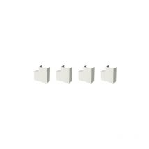 Angles plats pour moulure électrique 22X12MM blanc - lot de 4 214577 - GGK