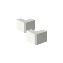Lot de 2 angles extérieurs pour moulure électrique 7X12MM blanc EAN8020 - GGK