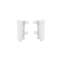 Lot de 2 embouts de finition pour plinthe électrique 4D 20X80MM blanc 114122 - GGK