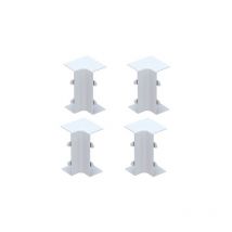 Lot de 4 angles intérieurs pour moulure électrique 15X30MM blanc EAN8029 - GGK