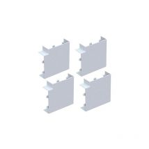 Lot de 4 angles plats pour moulure électrique 15X30MM blanc EAN8032 - GGK
