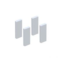Lot de 4 embouts de finition pour moulure électrique 15X30MM blanc EAN8031 - GGK