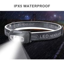 Aiducho Usb Rechargeable Lampe Frontale Led Imperméable Léger Mini Lampe Frontale 7 Mode Facile D'Utilisation Parfaite Pour Jogging, Randonnée, 