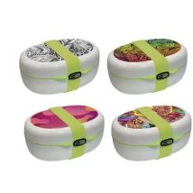 Giostyle - Contenitore Cibo Frigobox X-food Mood 4 Decori Contenitore Alimenti