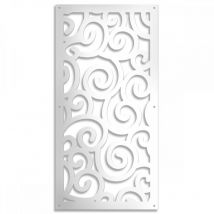 Ghirigori - Pannello in pvc traforato - 10mm di spessore - Misura: 50x150 cm - Colore: bianco