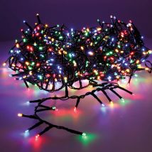 Lumineo - Ghirlanda led compatta e lampeggiante. bianco caldo - multicolore 19m 750l