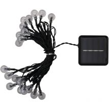Ghirlanda a palline solare 50 led bianco freddo5 metri